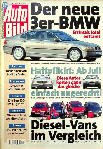 Deckblatt Auto Bild (19/1996)